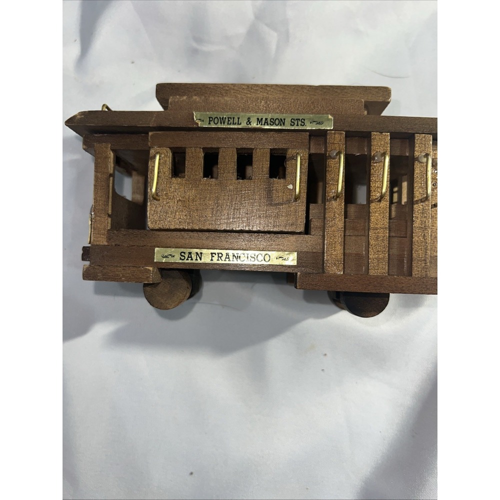 Vintage SAN FRANCISCO CALIFORNIA cable car trolley wooden Car